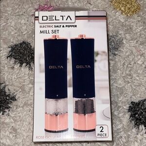 Delta Rose Gold and Navy blue Mill Set